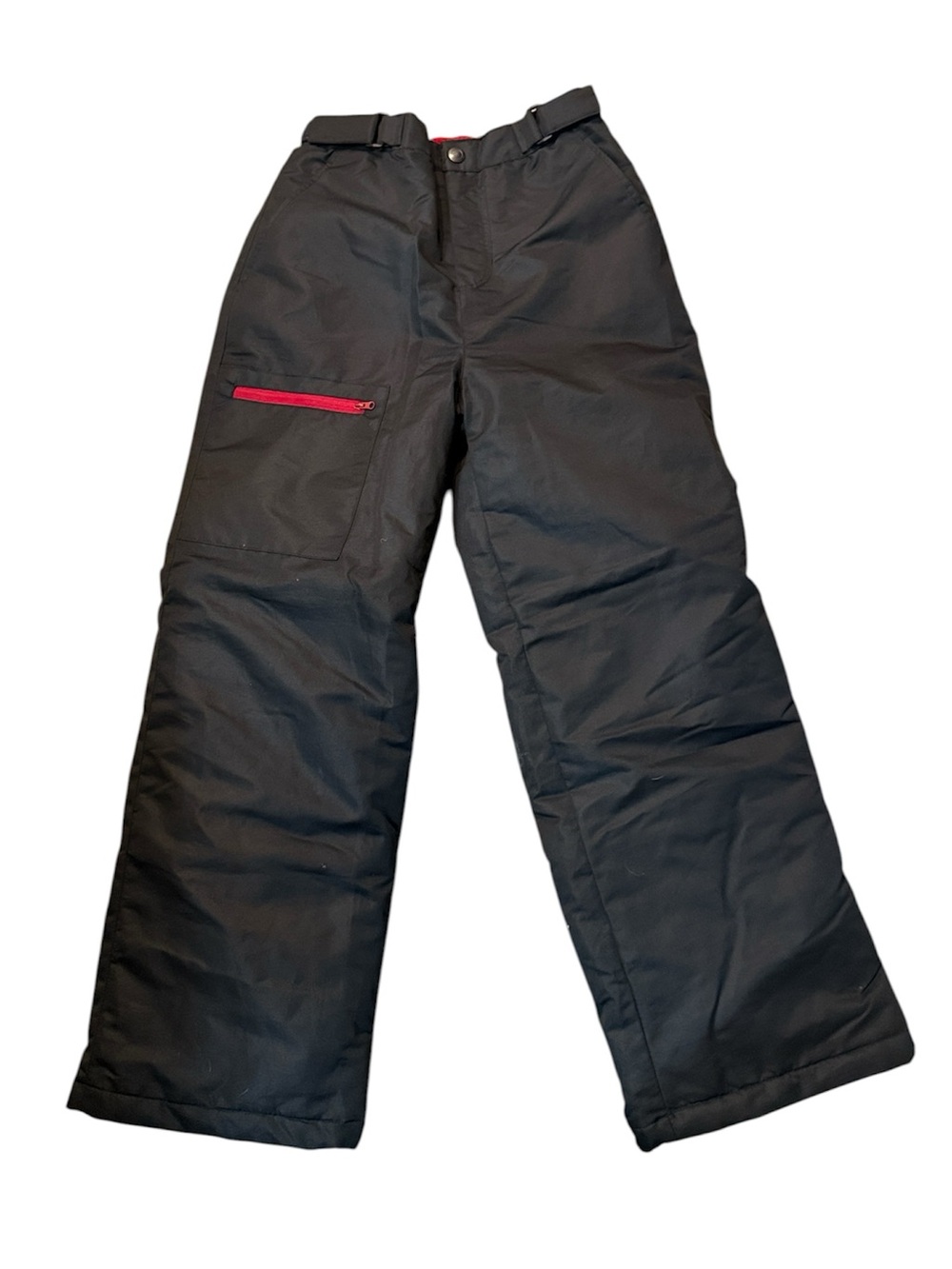 Swisstech Insulated Snow Ski Pants Youth Size L 10-12 Black Red NWT